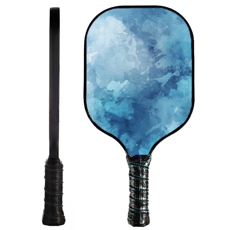 Cute outdoor style solid polymer honeycomb core pickleball paddle paddles elongated set