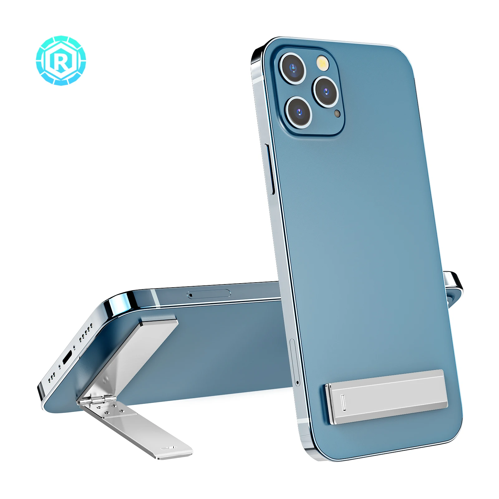 Портативный универсальный складной металлический держатель для мобильного телефона с несколькими углами и регулируемой ультратонкой подставкой из цинкового сплава для мобильного телефона