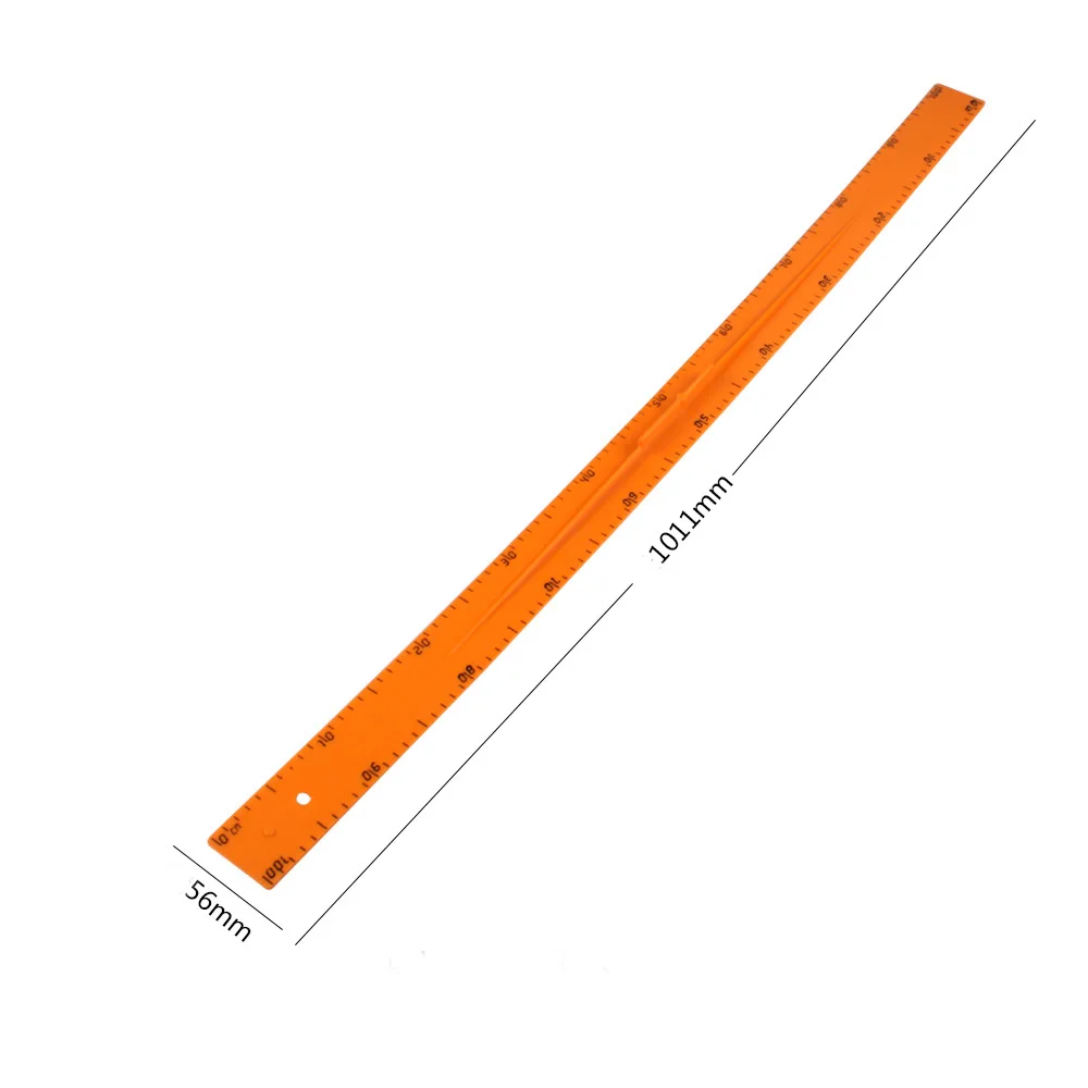 100cm 1 Meter 39inches Plastic Straight Scribing Cutting Ruler With Handle for teaching