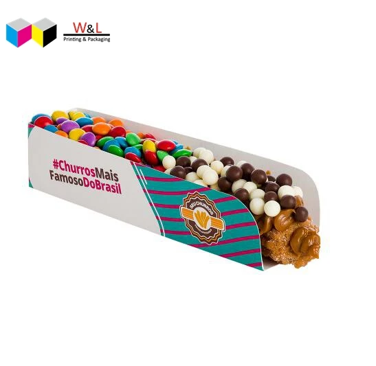 
recycled personalized food grade logo and sizes churros tray factory price tray 