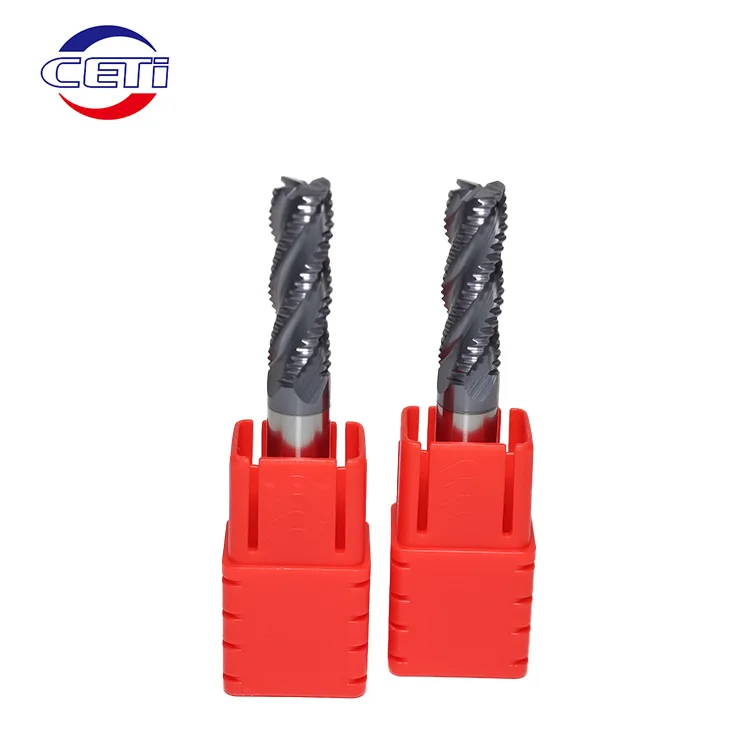 13 years factory wholesale 4 Flute 3 Flute Flat End Mills 45 55 60 65 HRC CNC Solid Carbide Milling Cutter