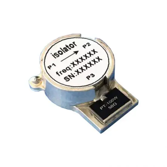 150W RF Isolator 2110MHz to 2170MHz 23dB Bandwidth SMT Connector Ferrite Drop-in Package with Tabs