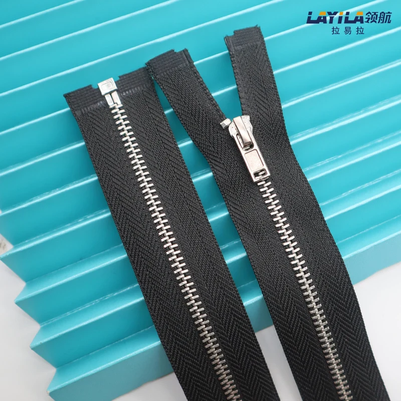 Aluminum Metal Zippers With Metal Zipper Slider