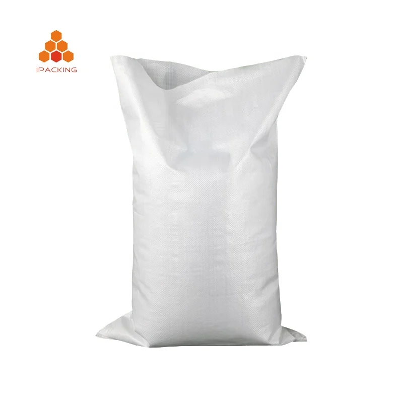Plain PP Woven Packaging Bags 20kg Pp Woven Cement Sacks 25 Kg Polyethylene Bag Customize Security Agriculture Offset Printing