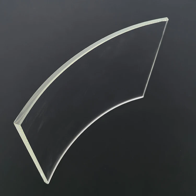 high temperature borosilicate glass curve cover glass