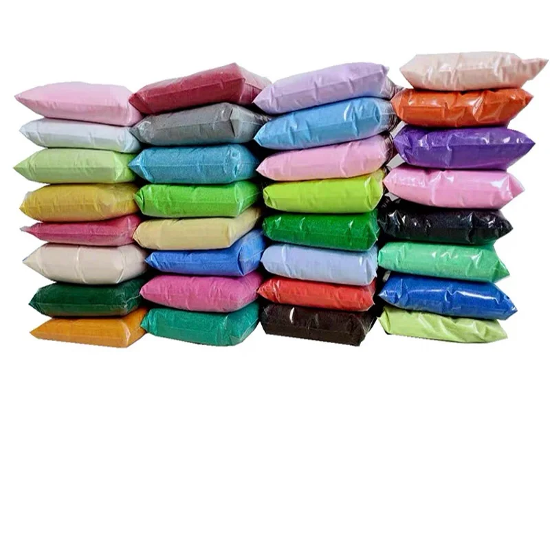 Natural microscopic colored sand is sun-resistant and is used for red beach landscaping and lawn outdoor