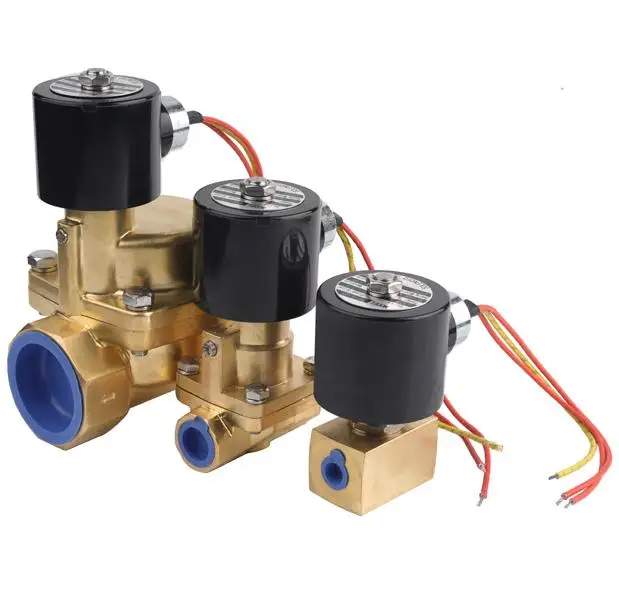 Hot Sell 1/2in 1in 2 inch Brass Valve 2 Way Steam High Temperature Pneumatic Valve 24V Dc 2 Way Solenoid Valve