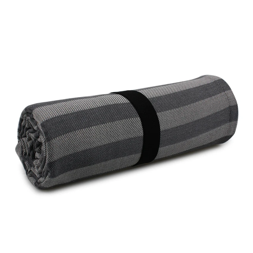 Wholesale Custom Embroidered Woven Polyester Throw Airline Blanket Reversible Fleece Travel Comfort Blanket