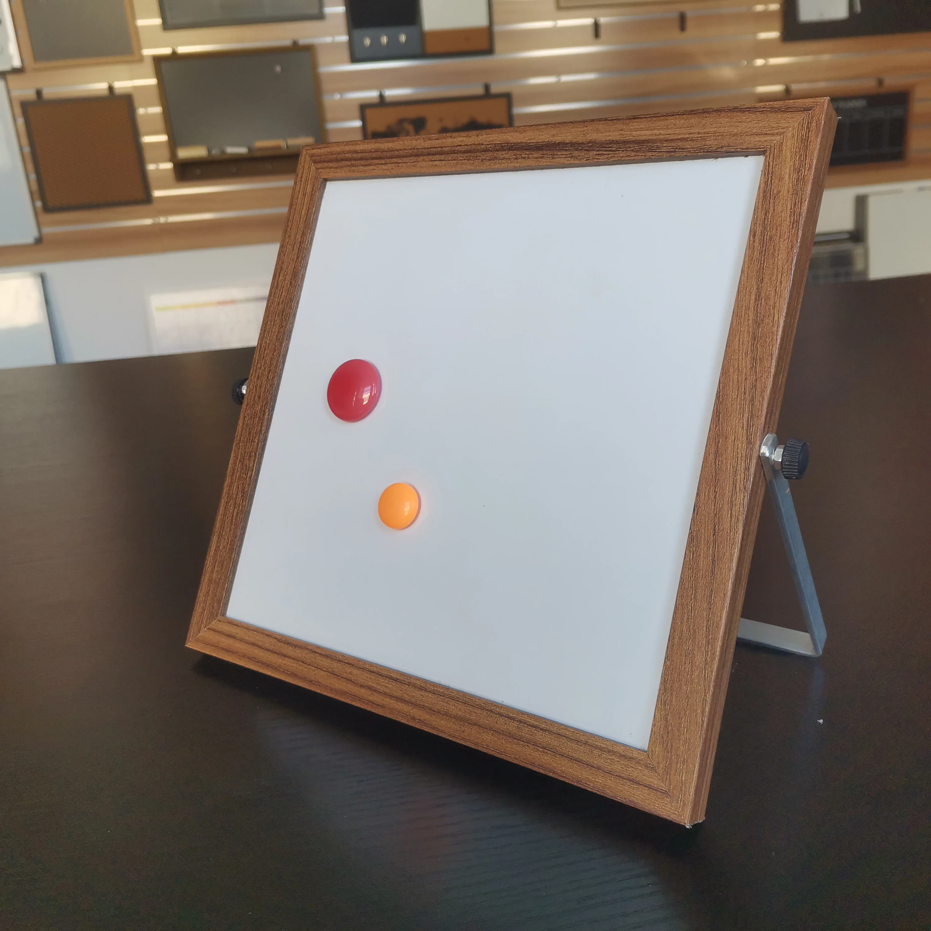 30x30cm Mini Small Dry Erase White Board Magnetic Desktop Whiteboard on Table Top