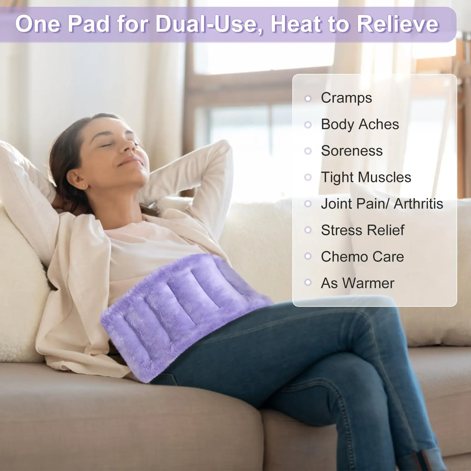 Microwavable Moist Heated Neck Shoulder Wrap Versatile Weighted Beanbag Cold Pack Warm Compress Heating Pads