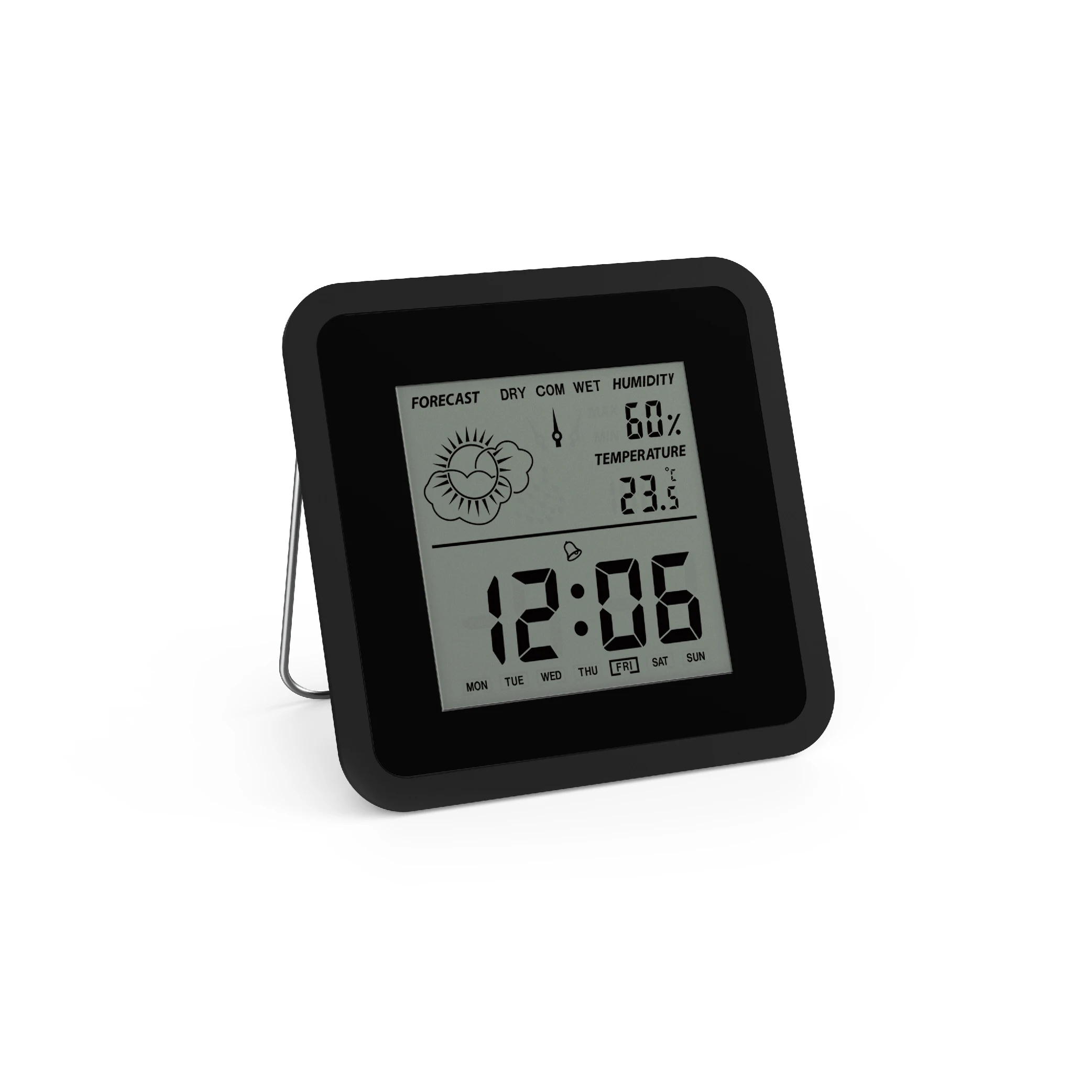 Electronic Indoor Hygrometer Thermometer Digital Temperature Humidity Meter digital wall clock display