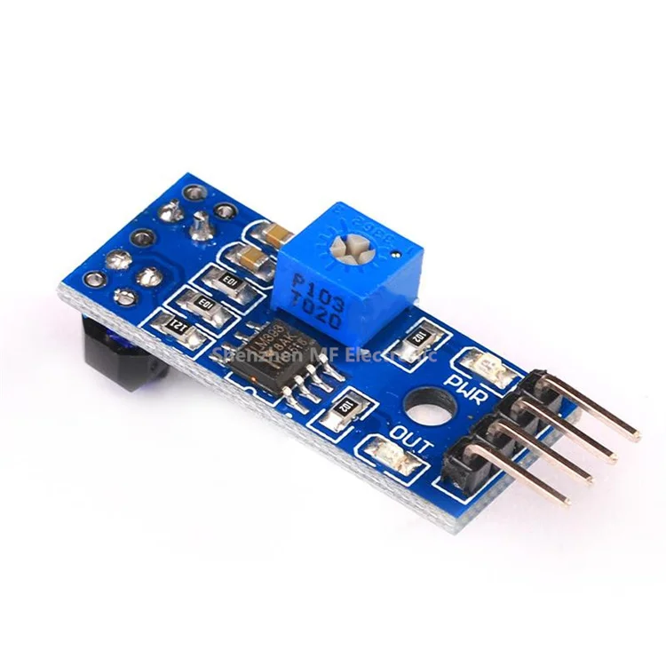 Small Tracking Obstacle Avoidance Infrared Proximity Sensor Module TCRT5000 with Wide Voltage LM393 Comparator