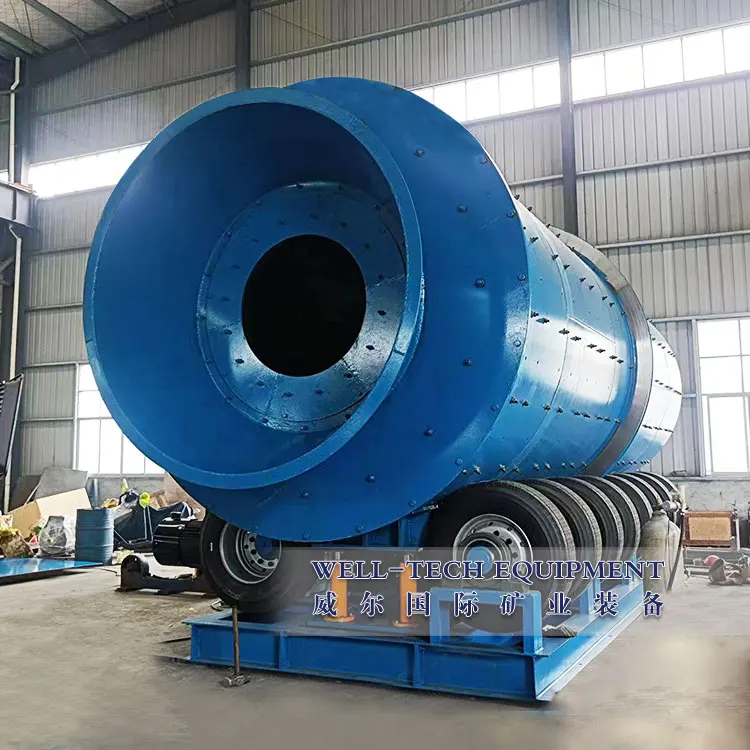 Heavy duty rotary washer scrubber trommel for washing Bauxite
