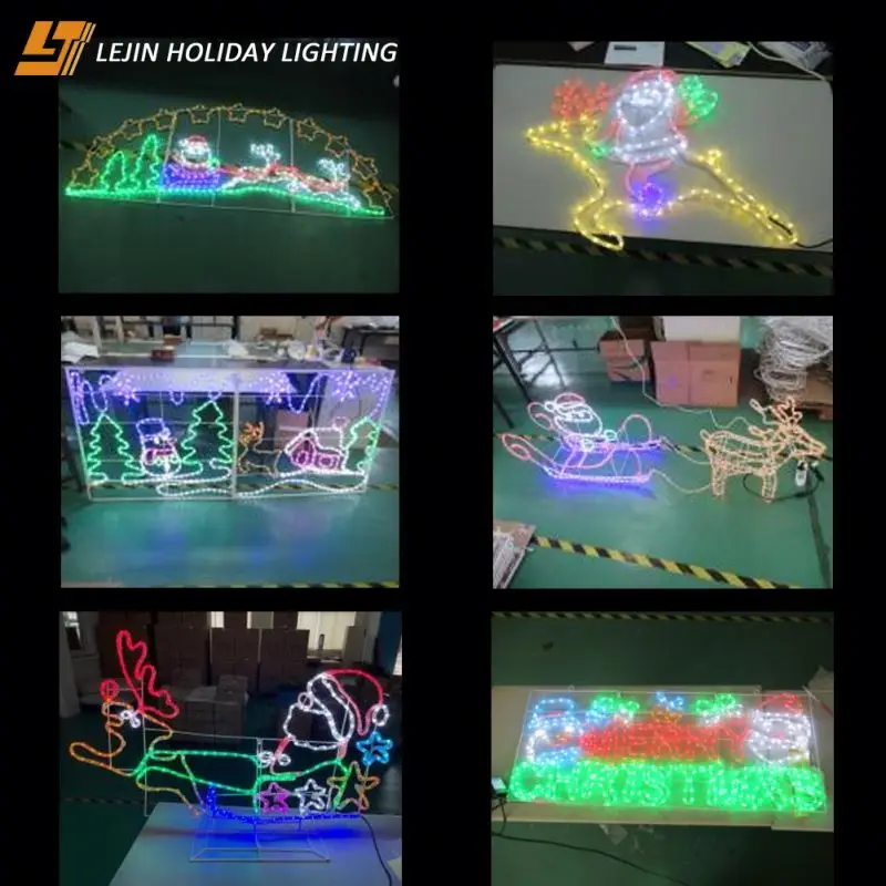 Wholesale waterproof star and bells Christmas lights motif for holiday decoration