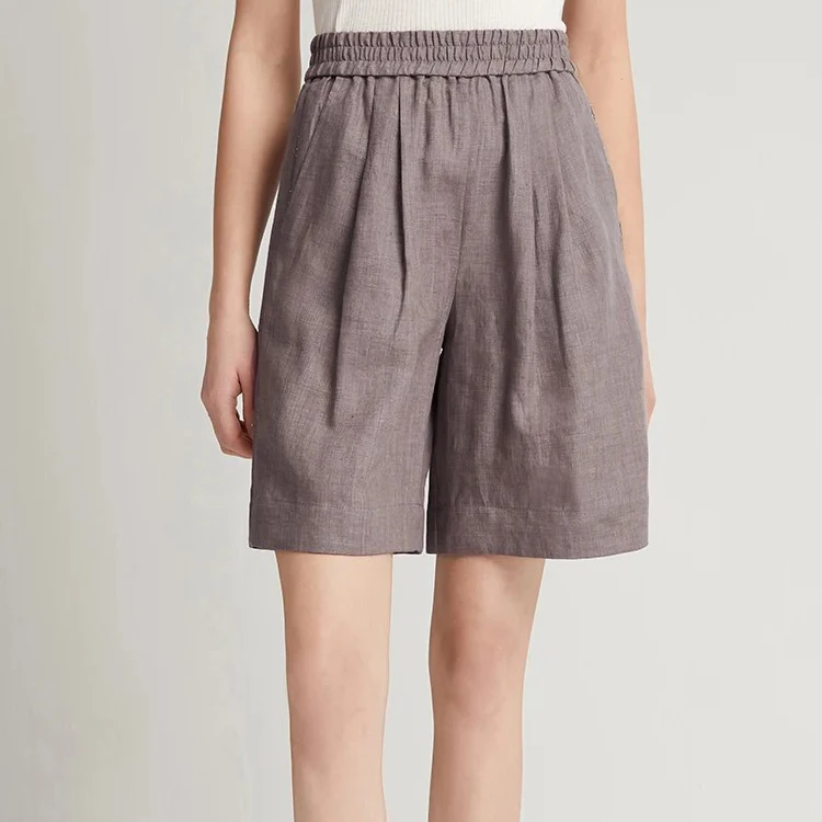 New Collection Fashion Women Casual Button Down Shirt and Shorts