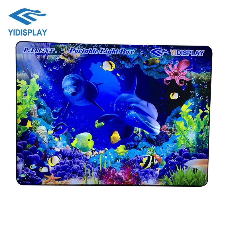 Custom Aluminum Frame Indoor Advertisement Fabric Flexible Led Board Slim Display Light Box