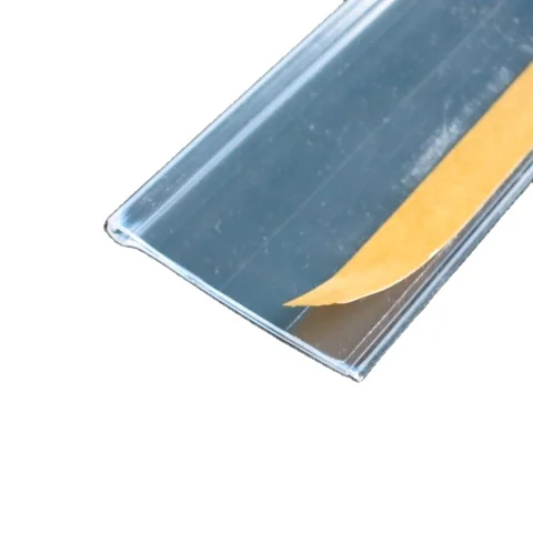supermarket hangning shelf plastic price label holder