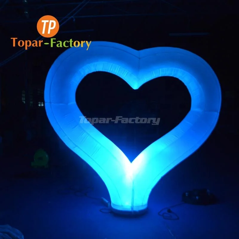 Hot Sale Model Custom-Made Inflatable Cartoon Mascot In Wedding Giant Large Inflatable Heart For Stage Decoration