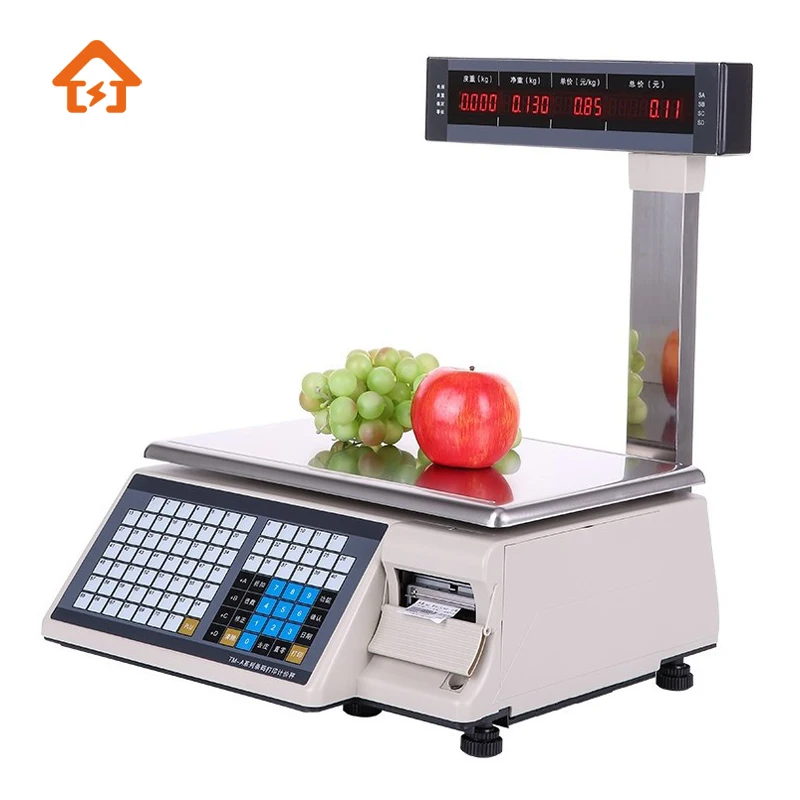 bascula digital de peso barcode weighing scales scale seca Label Printing Scale with