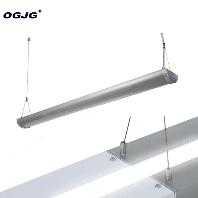 Classroom Linear Lighting Pendant Mounted Indoor Up Down 40W LED Suspended Tube Light