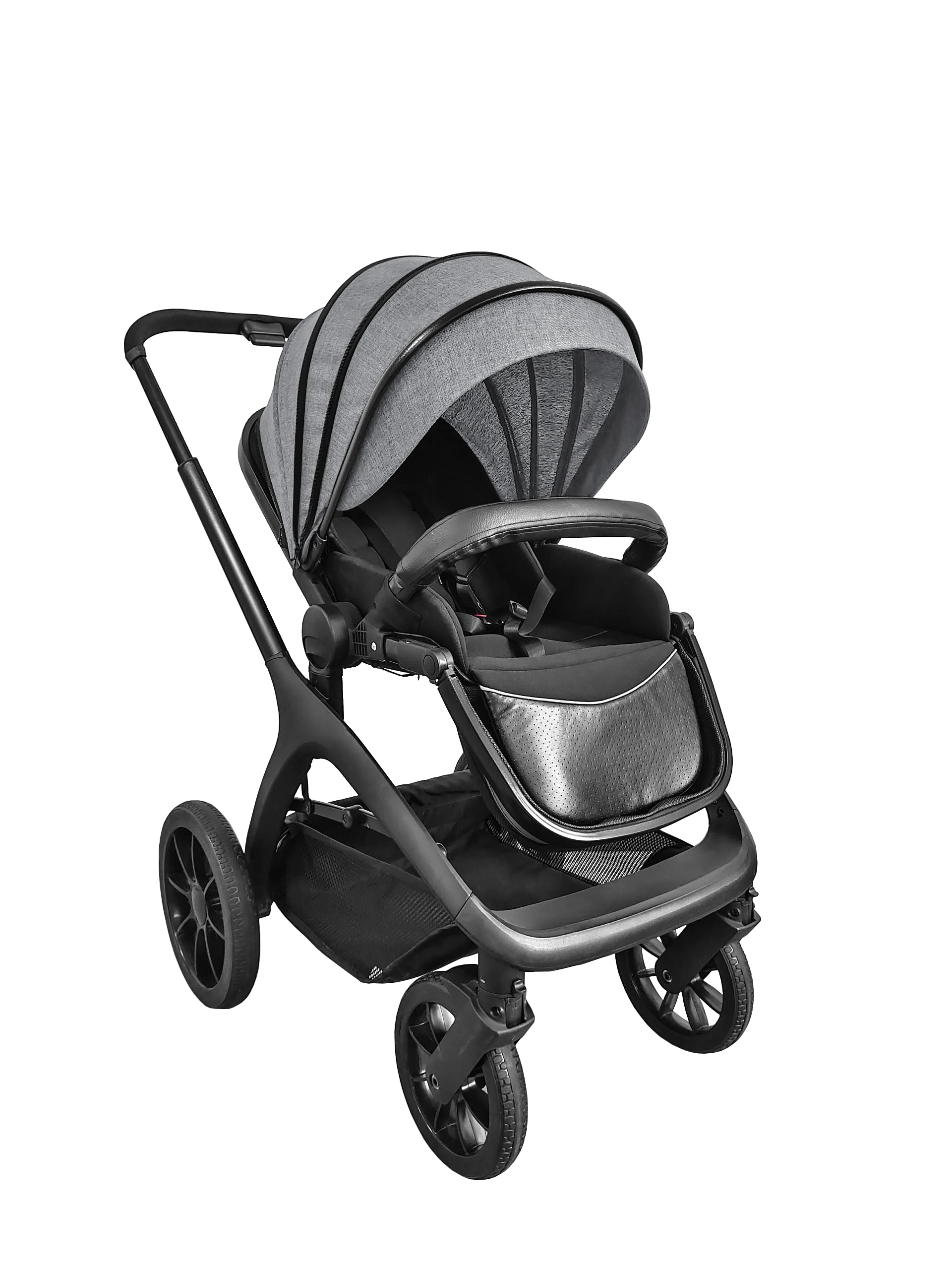 Modern design Luxury  3 in1 high landscape reversible baby stroller with chair and carrycot interchangeable carrito de bebe pram