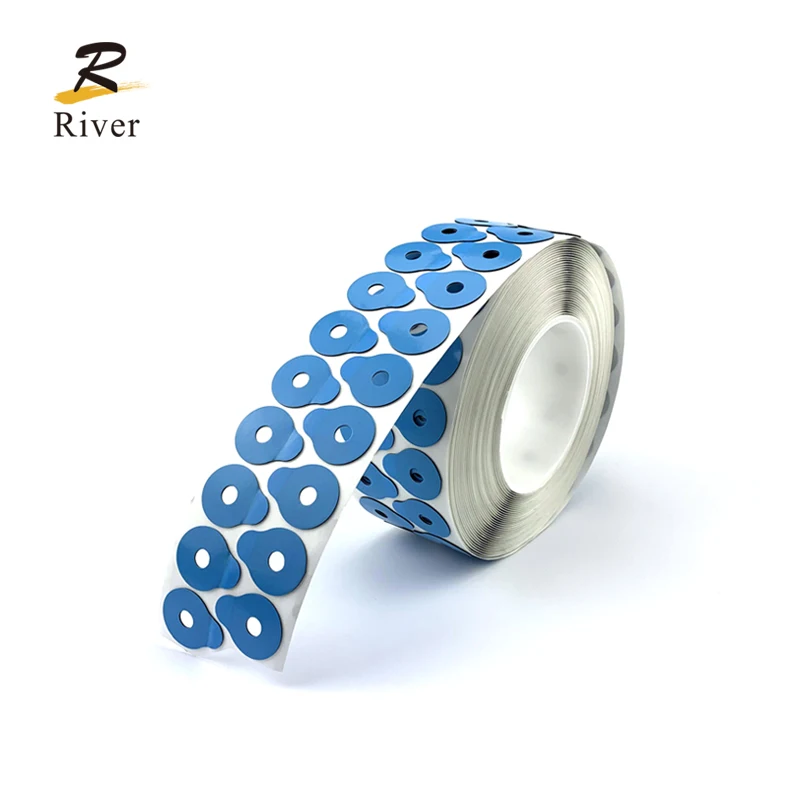 High quality 24*30mm light blue optical glasses lens blocking pads