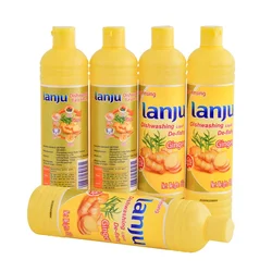 Easy use lanju 900ml washing up liquid dishwashing liquid in bottle