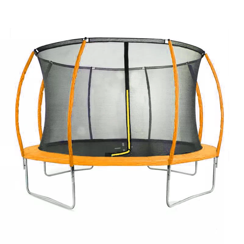 Уличные батуты для прыжков развлечения 8 футов 10 12 батут детей с безопасным корпусом