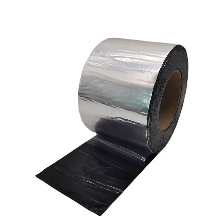 bitumen adhesive tape self adhesive bitumen roof waterproof roofing flashing aluminum foil tape roll lead