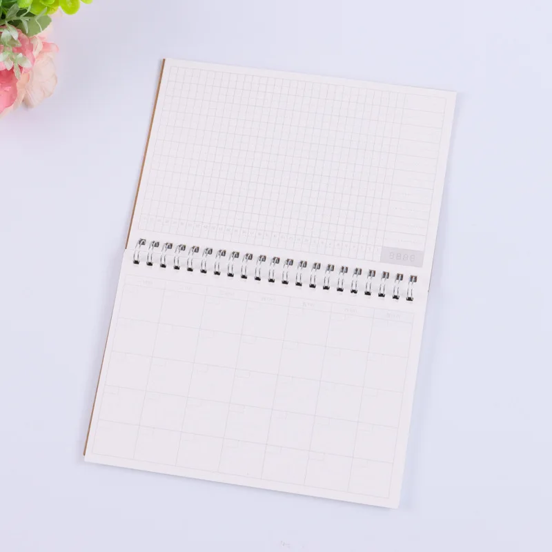 HongShun wholesale custom List of notes Agenda weekly calendar planner  spiral notebook