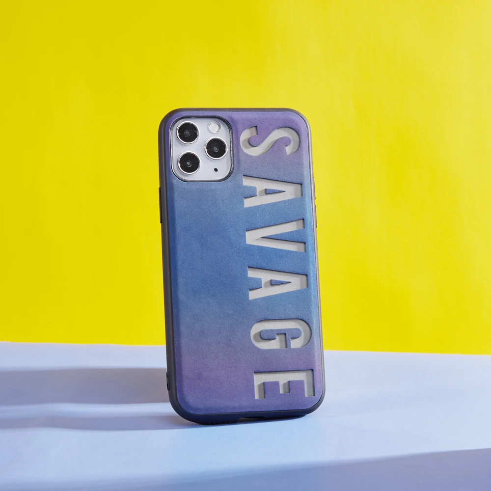 For iPhone 11 Leather Back Case Design Reflective Material Leather Phone Case Slim Luxury Case