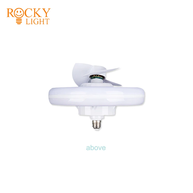 RGB shaking head flying saucer fan light /Cross-border remote control LED shaking head fan light E27 Screw RGB Magic Color Bedro