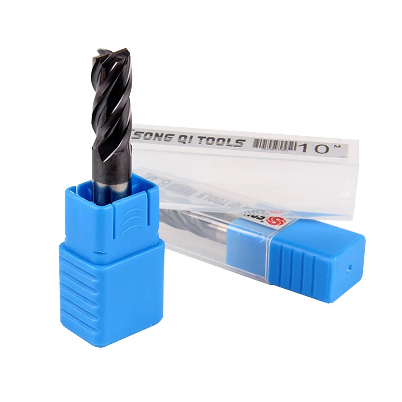 Концевая фреза 45 HRC из карбида вольфрама с 2 канавками для фрезерования стали