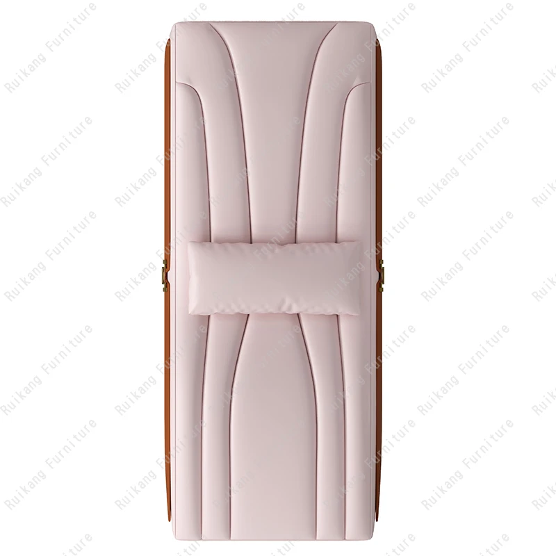 Modern Stationary luxury Beauty Salon Equipment  Metal Eyelash Cosmetic Facial Spa Curve Lash Bed Massage Table