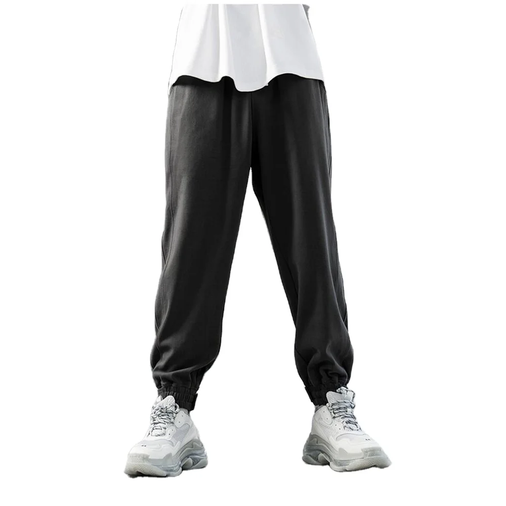 2022 fashion 100%cotton tactical unisex formal reflective streetwear black nylon men stacked jogging custom cargo pants