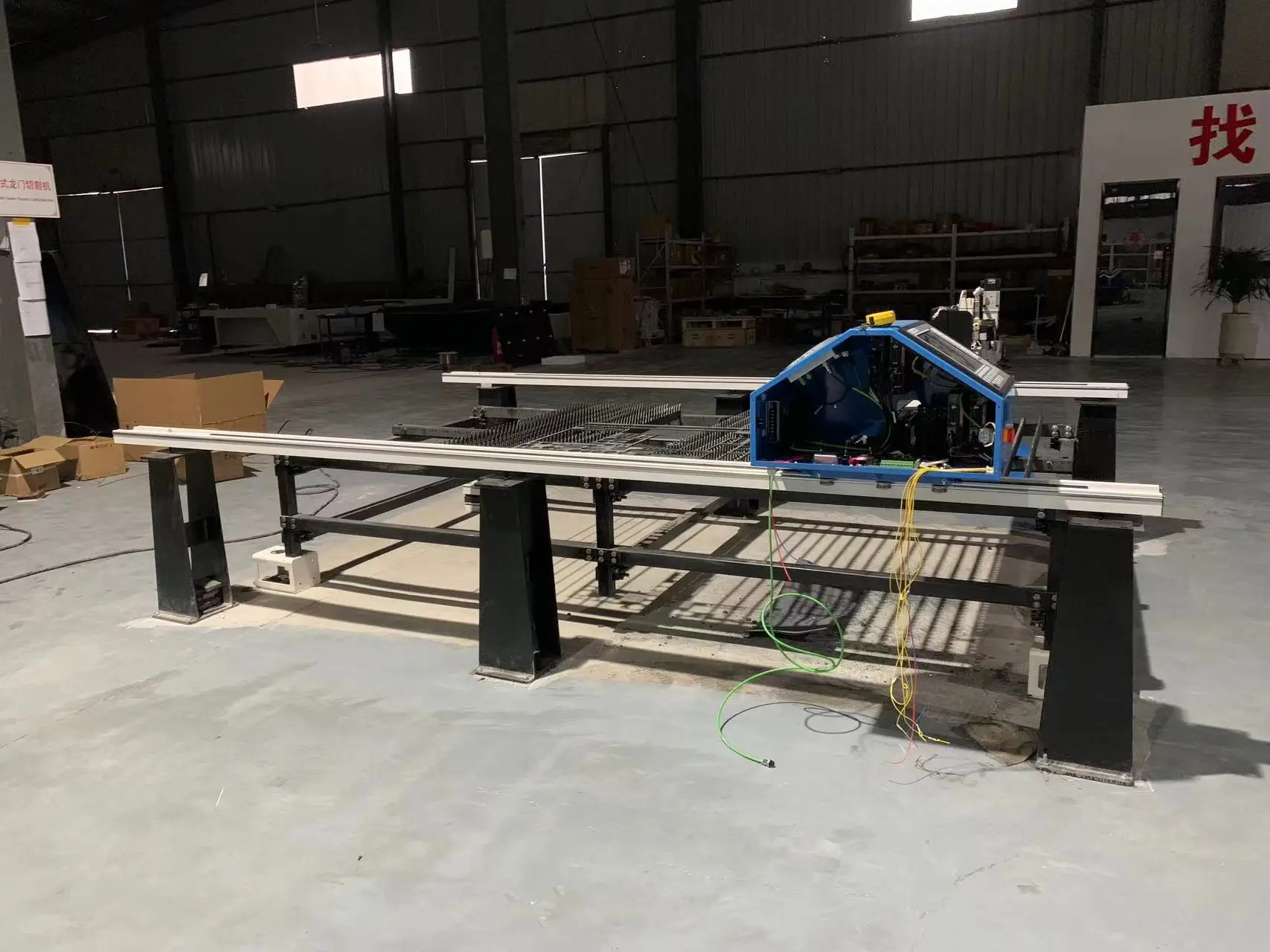 Portable gantry laser cutting machine fully up gradedcan be connected to computer  no black residue no secondary processing