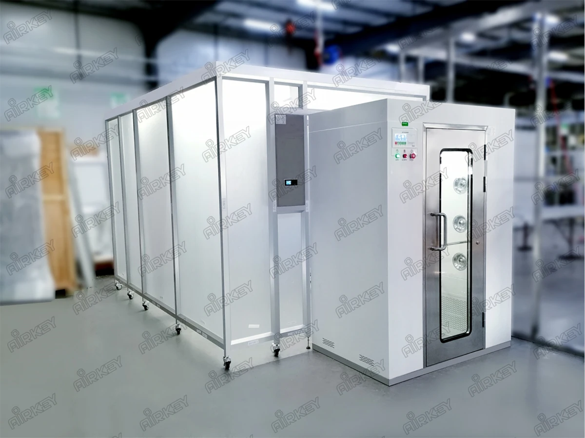 Automatic Air Shower With Electrion Interlock Doors Air Shower For Dust-free and Sterile