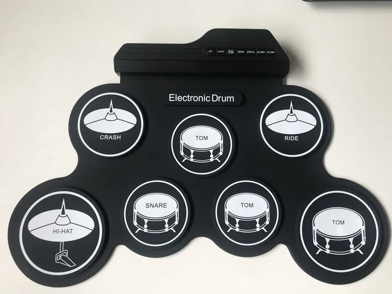 Hand-rolled USB electronic portable drum set practice folding silicone electric drum jazz drum pad
