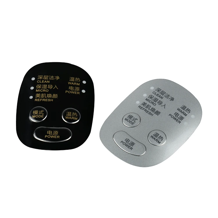 Reverse Printing Velvet Polycarbonate Film Label Control Front Panel Sticker Lexan Membrane Graphic Overlay