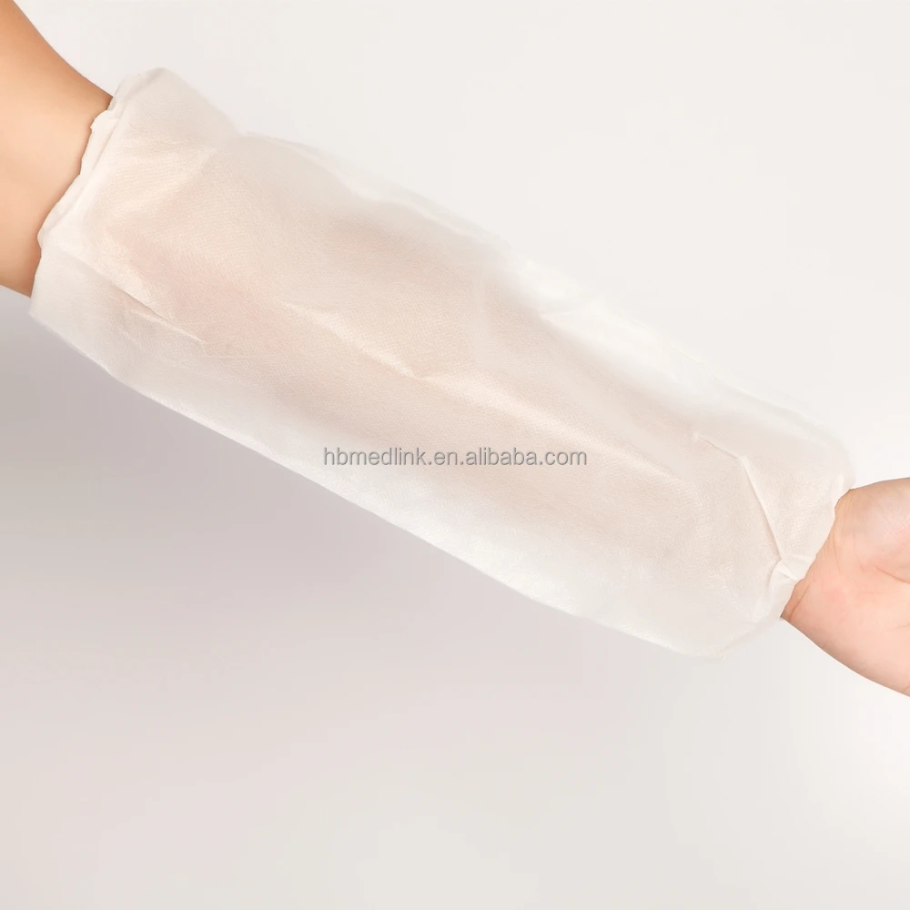Cleanroom disposable PE plastic protective over sleeves for food processing industry