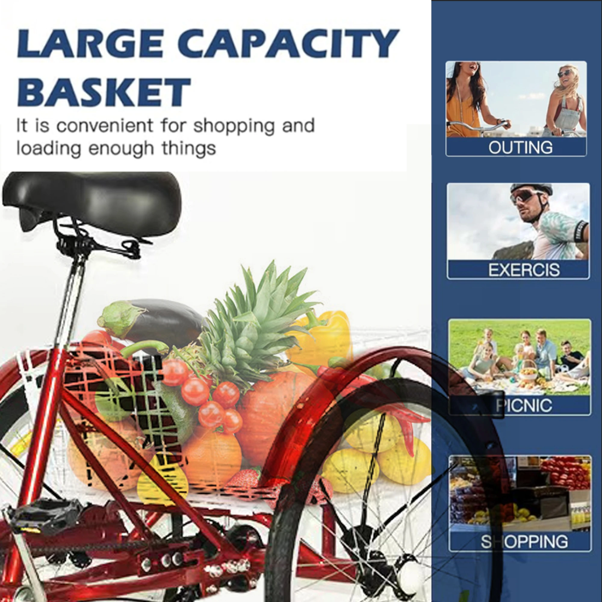 Customize Fashionable 3 Wheels Trike with Good Quality