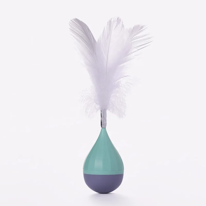 hot selling products in uae cat tumbler toy Funny cat teaser feather relieving Interactive cat teaser stick toy