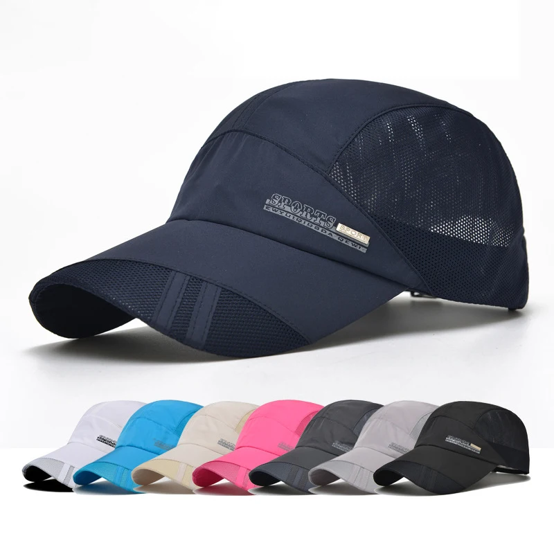 Wholesale Summer Outdoor Fashionable Cool Skin Friendly Breathable Ventilated Quick Drying UV Proof Mesh Sports Baseball Cap