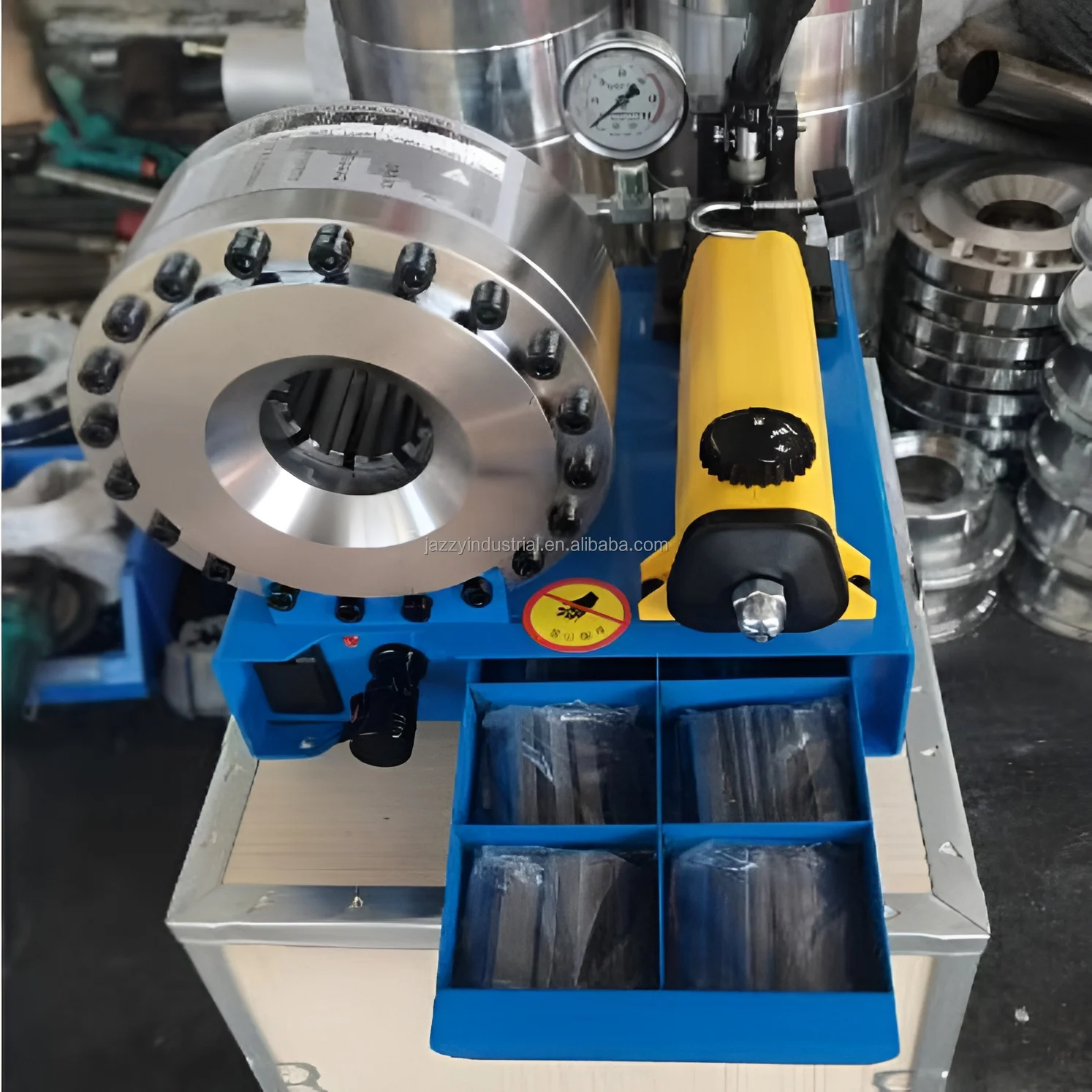 JAZZY Portable Manual Hydraulic Rubber Hose Crimping Machine P16 Small Mini Portable Hose Crimping Machine