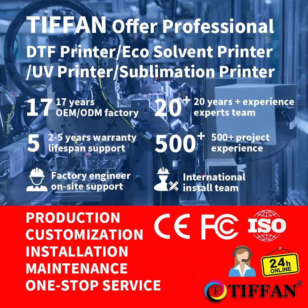TIFFAN Impresora De A2 UV DTF рулон в наклейки принтер с ламинатором 42 см AB A/B ПЭТ пленка стикер