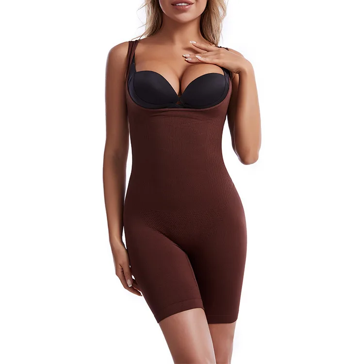 Plus Size Seamless High Waist Tummy Control Panties Bodyshorts Body Shaper Thigh Slimmer Shapewear For Women