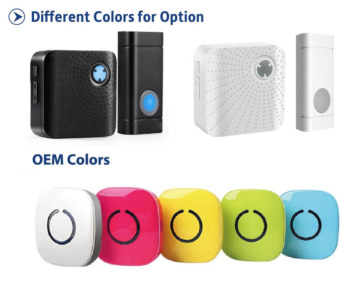 433mhz Wireless service bell system 600ft long range 1 button 2 chimes AC110V UK plug-in door bells