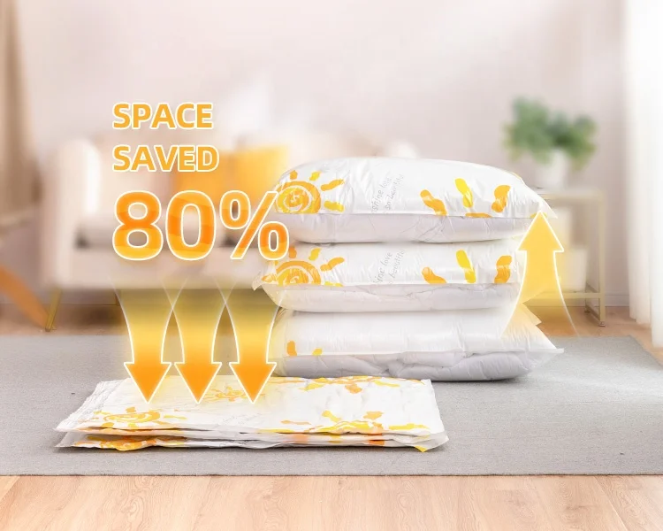 Taili Vacuum Airtight Compressed Sealed Bags and  travel PE Packing Plastic Vacuum Bags With Pump For Clothes and Blanket