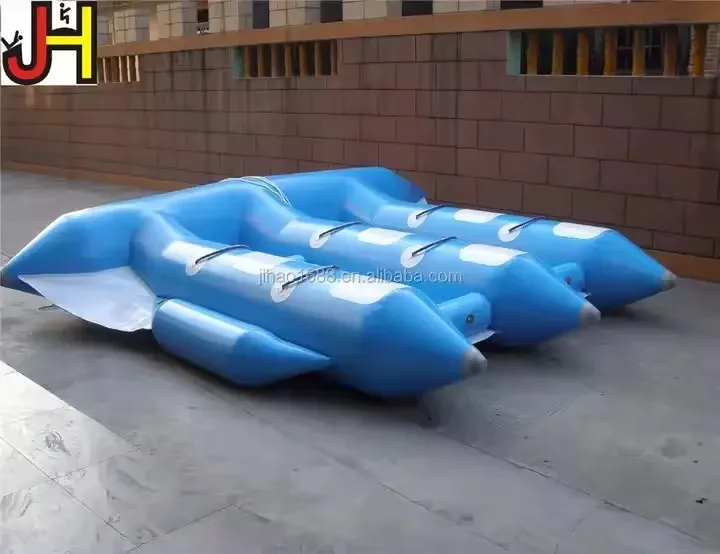 Inflatable Fly Fishing Boats Towable 6 Person Inflatable Flying Banana Water Boat