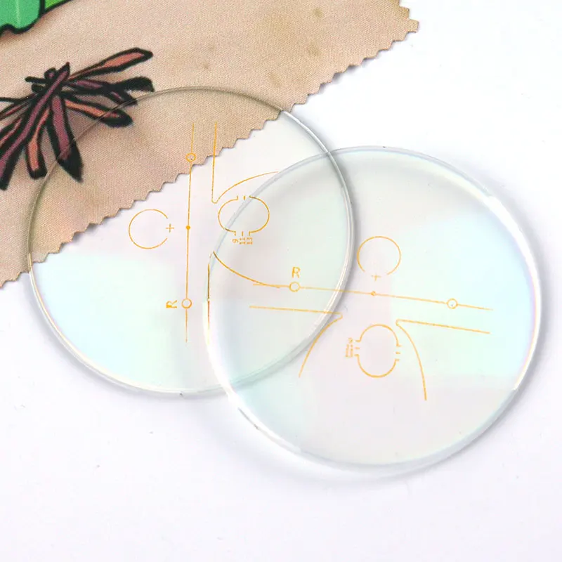 Удобные оптические линзы 1 56 SHMC свободная форма голубого цвета фотохромные очки прогрессивные